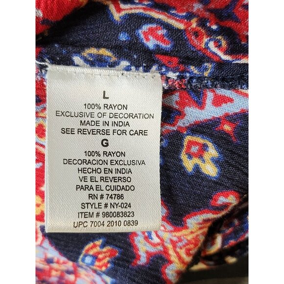 Bila Los Angeles Embroidered‎ Boho Tank Top Size Large - Picture 4 of 6